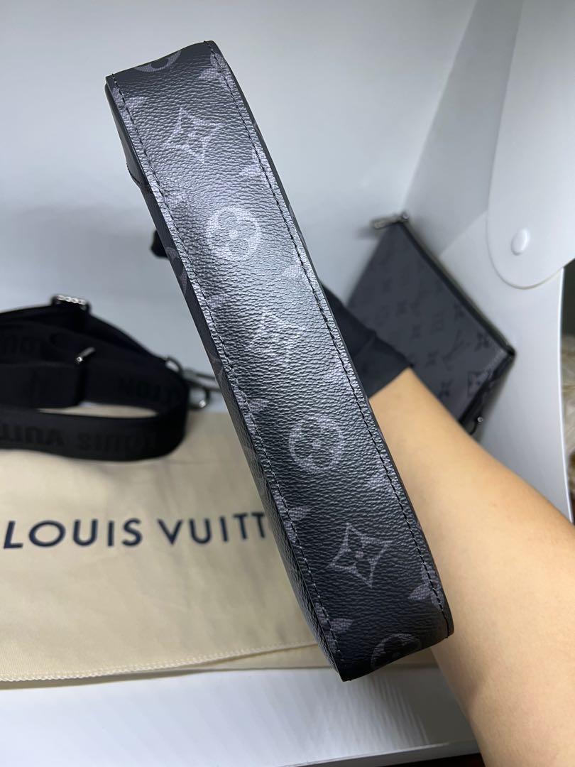 Louis Vuitton LV Trio messenger eclipse Grey Cloth ref.778914 - Joli Closet