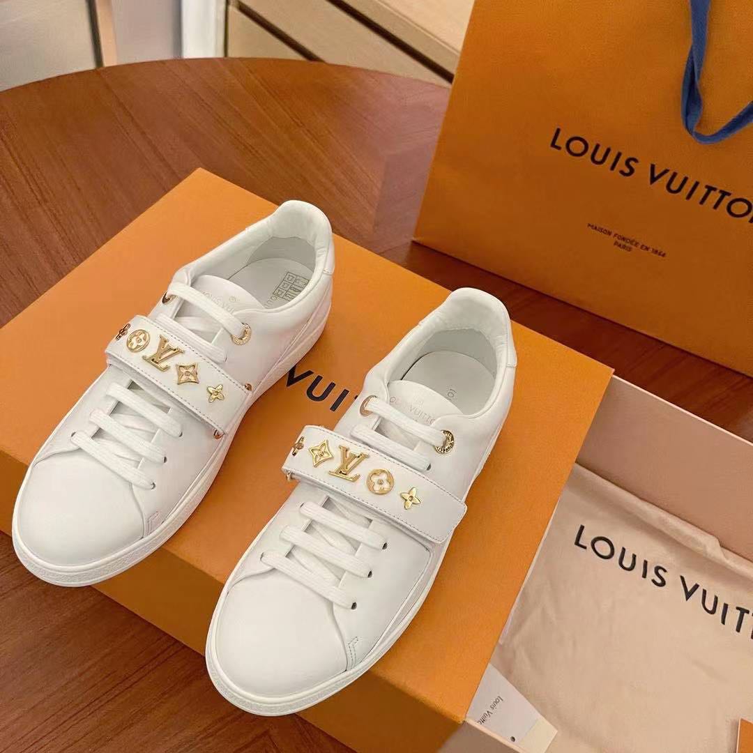 LOUIS VUITTON FRONTROW SNEAKERS SIZE 34, Luxury, Sneakers & Footwear on  Carousell