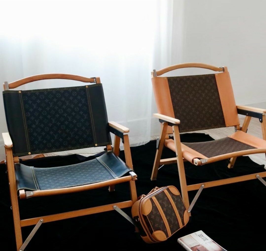 LV Louis Vuitton Custom Directors Chair, Furniture & Home Living