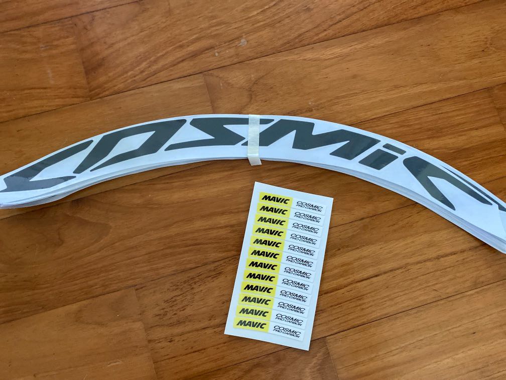 Mavic Cosmic Rim Decal 700c Wheel, Sports Equipment, Bicycles & Parts ...