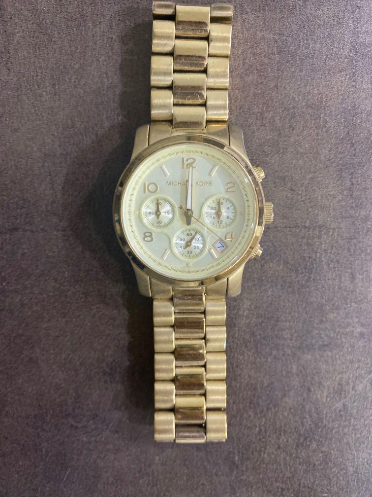 Michael Kors MK5055 Gold Watch, Women's Fashion, Watches & Accessories,  Watches on Carousell