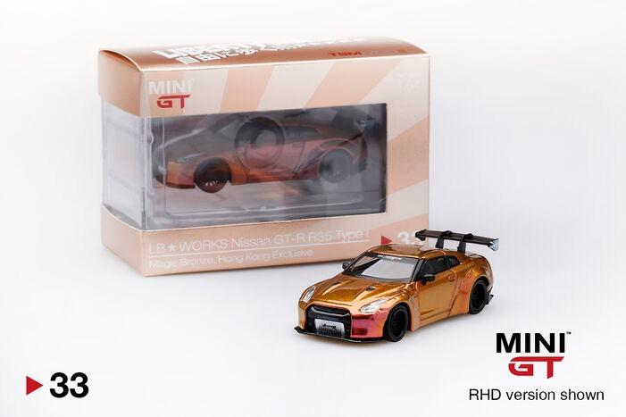 Mini Gt 33 Lb Works Nissan Gt R R35 Magic Bronze Type 1 Rear Wing Ver 1 興趣及遊戲 玩具 遊戲類 Carousell