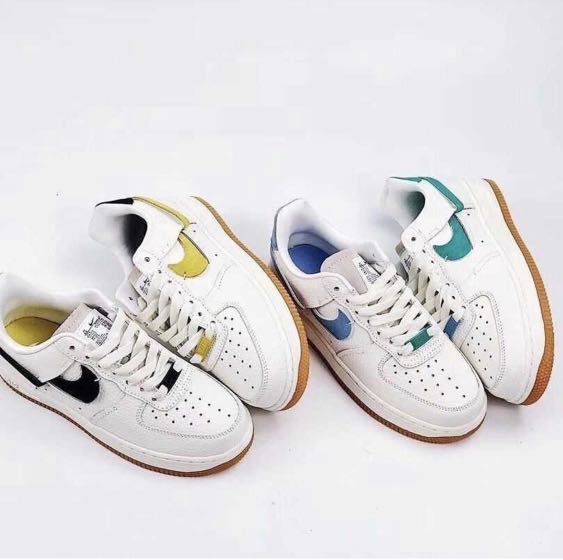 NIKE AIR FORCE 1 Dual Colourway in Green and Blue 07 LXX Women s