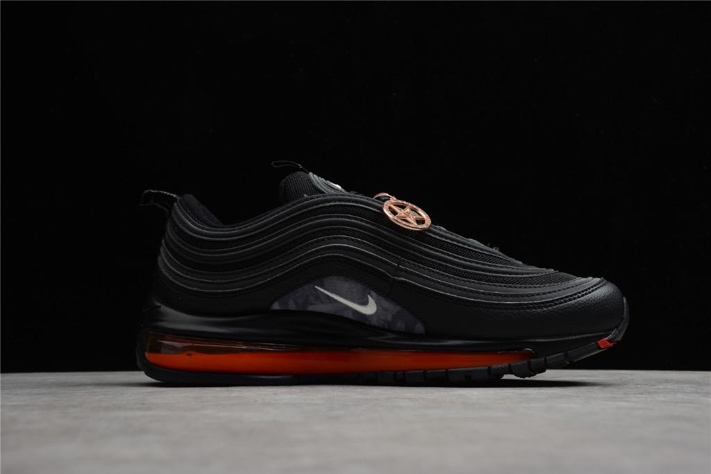 Nike air max 27 womens black and outlet orange