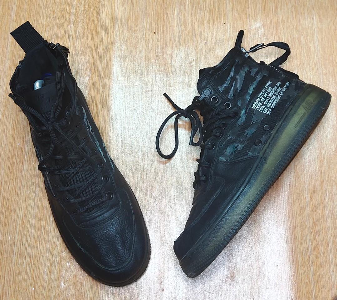 Sf air force 1 mid discount black cargo khaki