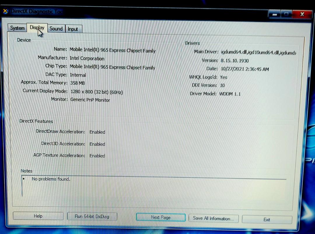 Intel R 965 Express Chipset Family 2024 www.vitfo.cz