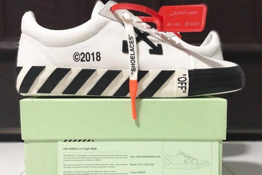 Off white vulc size clearance