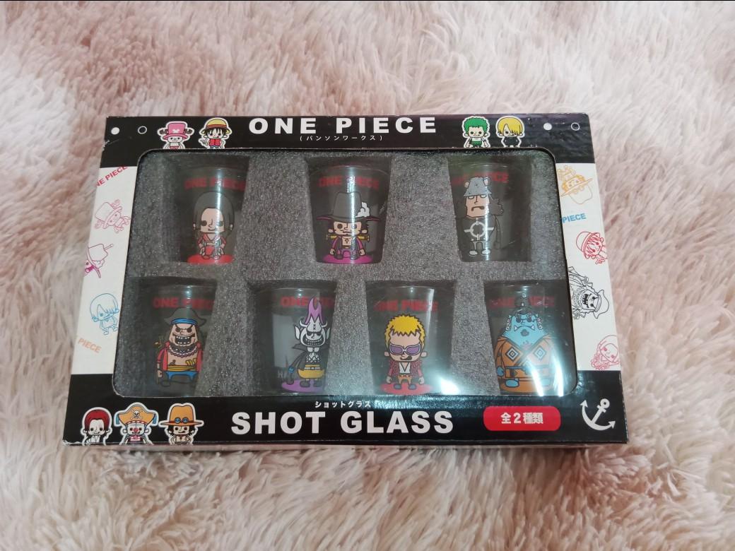 One Piece Shot Glasses - Brand New (Category: Coffee & Tea Tableware) located in Dumaguete. Submitted by ShopZone0321 (Listing ID 1122125178, Image 1). Description: 3pc shot glass set - 650PHP 7pc shot glass set - 750PHP 2pc mug set - 350PHP EACH 1pc shot glass - 180PHP.