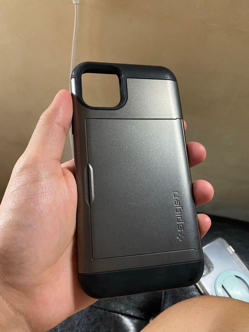 Original iPhone 11 Pro Max Cases (Category: Cases & Sleeves) located in Caloocan City. Submitted by chuckcool (Listing ID 1122147645, Image 3). Description: Used original iphone 11 pro max cases Catalyst-1600 Rebel-1200 Apple silicone case-1500 Spigen(gray)-600 Quad Lock-1400 Smartish-900 May free cases Grab or pickup only Malabon area.