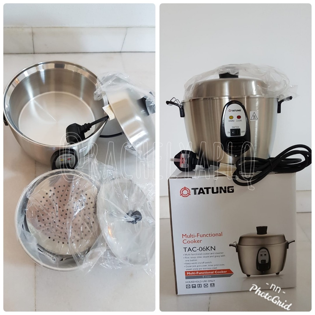 TATUNG TAC-06KN(UL) Stainless Steel Rice Cooker by Tatung