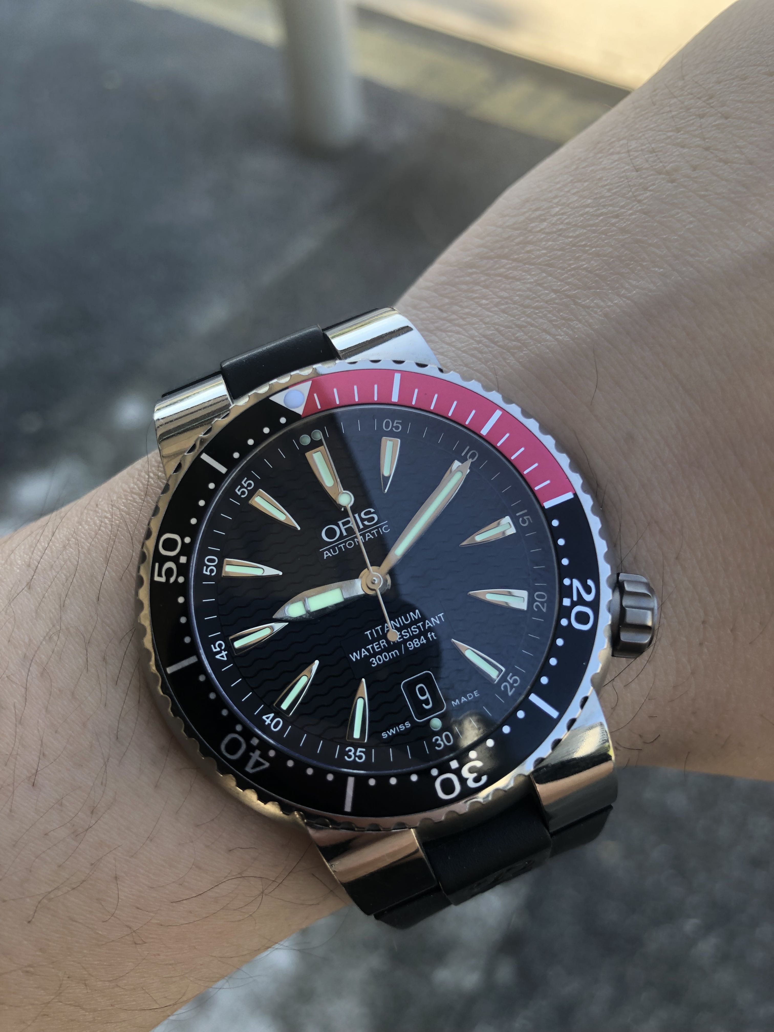 Oris titanium diver shop