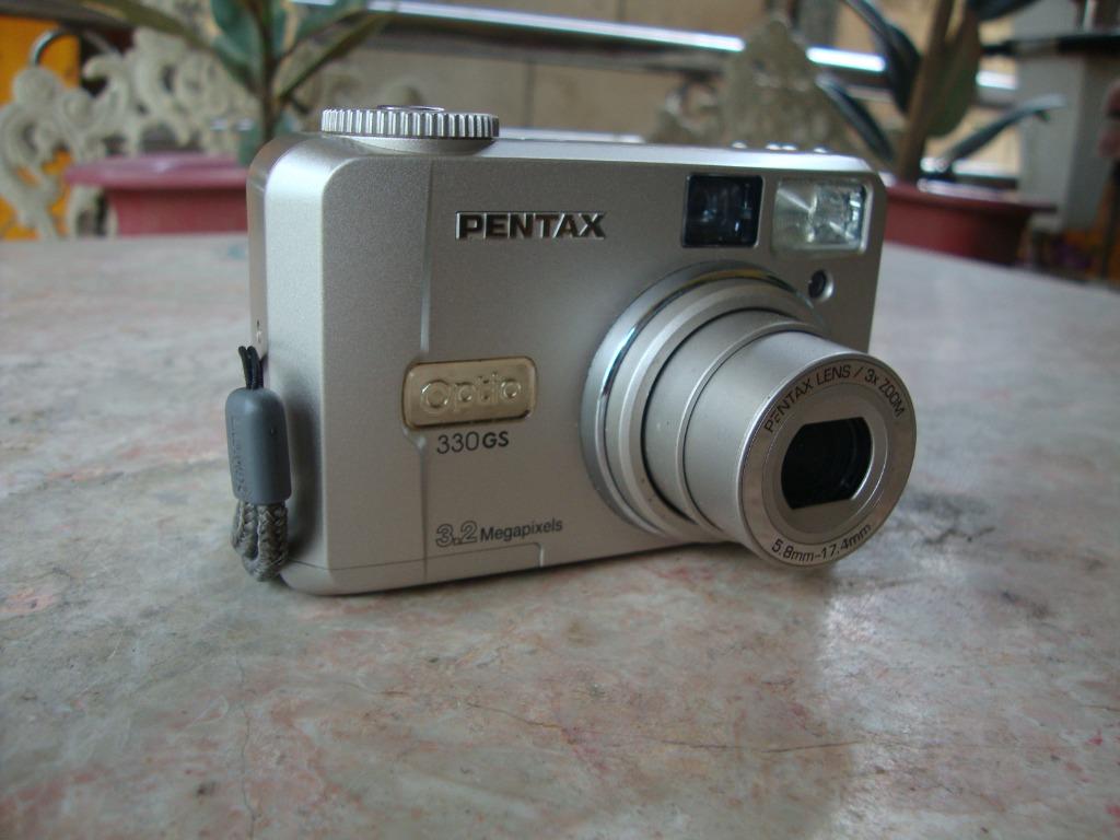 耐熱 二層 足あとぐらす (M) 【B14】PENTAX OPTIO 330 GS ペンタックス