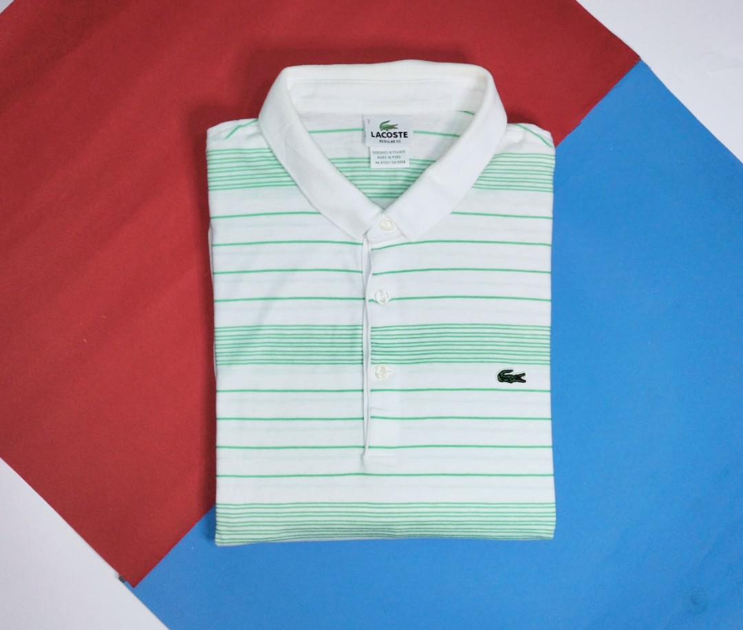 lacoste striped shirt