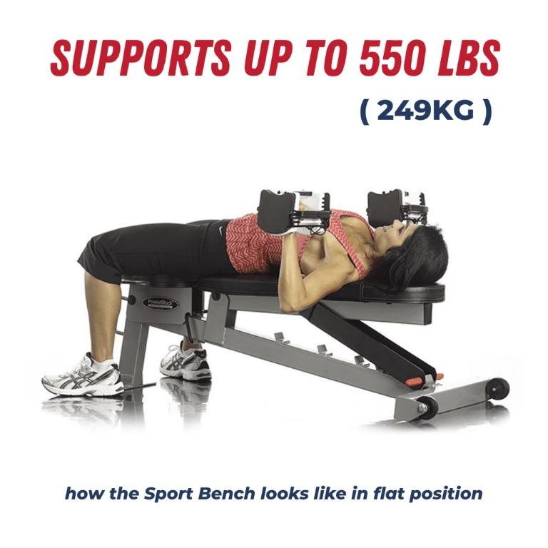 PowerBlock Sport Bench Flat and Incline with 1 year warranty