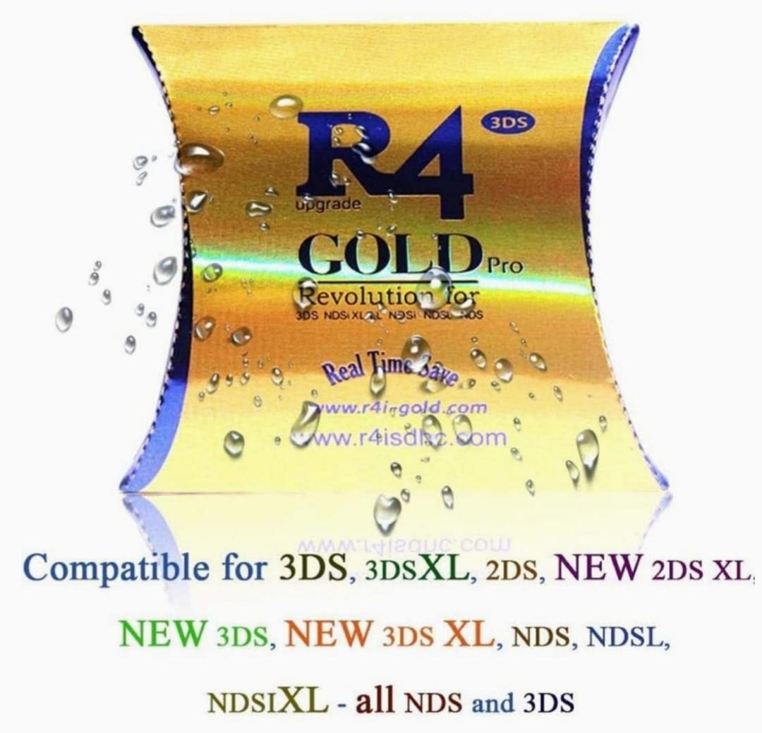 R4 Gold Pro For 3DS/NDS, Video Gaming, Video Games, Nintendo on Carousell