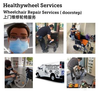 Repair Wheelchair Singapore Wheelchairs Tyre Replacement Wheelchair Brakes 更换轮椅部件轮椅维修车轮轮胎上门更换服务 Health Nutrition Assistive Rehabilatory Aids Wheelchairs On Carousell