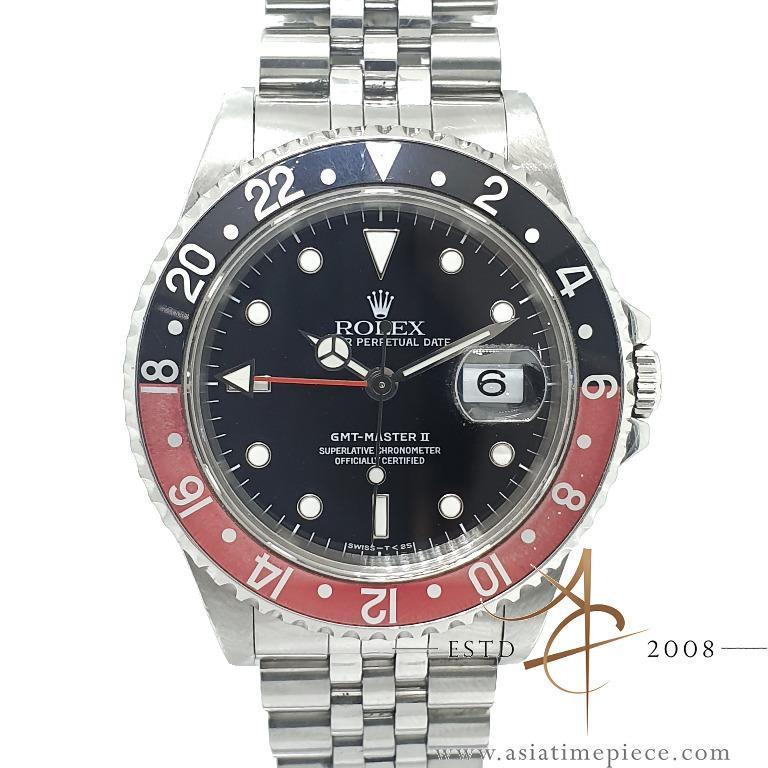 Rare Rolex GMT Master II 16710 Coke w Original Jubilee Bracelet