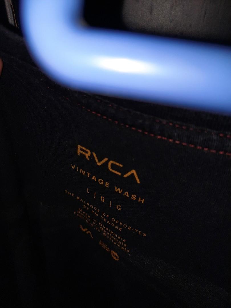 RVCA black t shirt skateboard size L 
