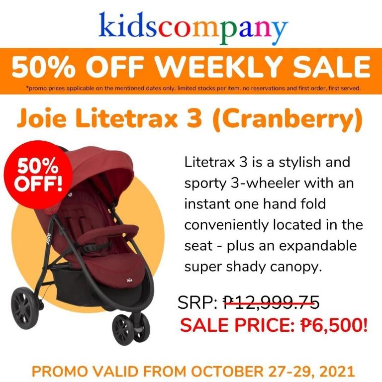 SALE Joie Litetrax 3 Stroller Cranberry
