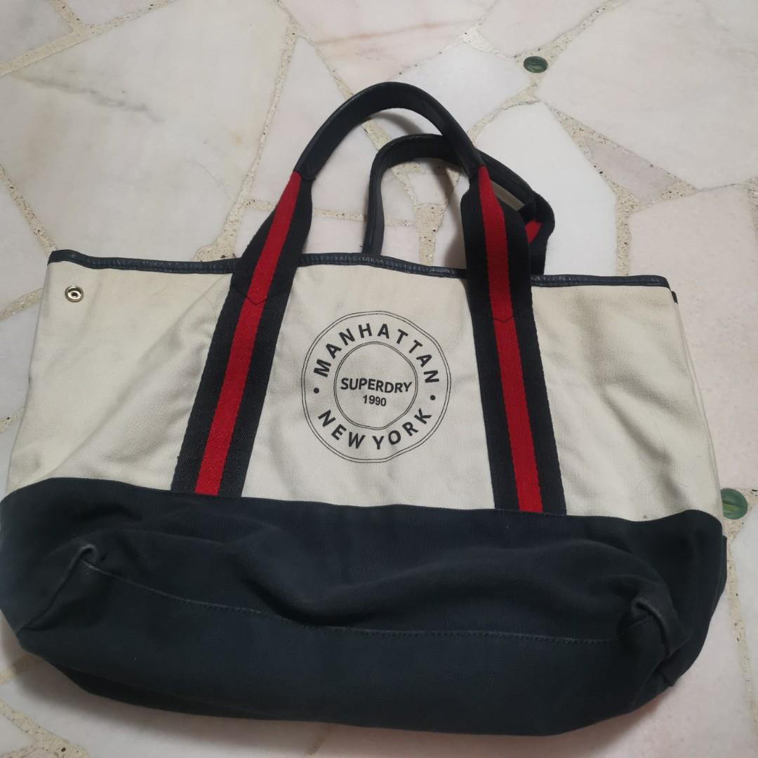 SUPERDRY Bayshore Beach tote bag Women s Fashion Bags Wallets Beach Bags on Carousell