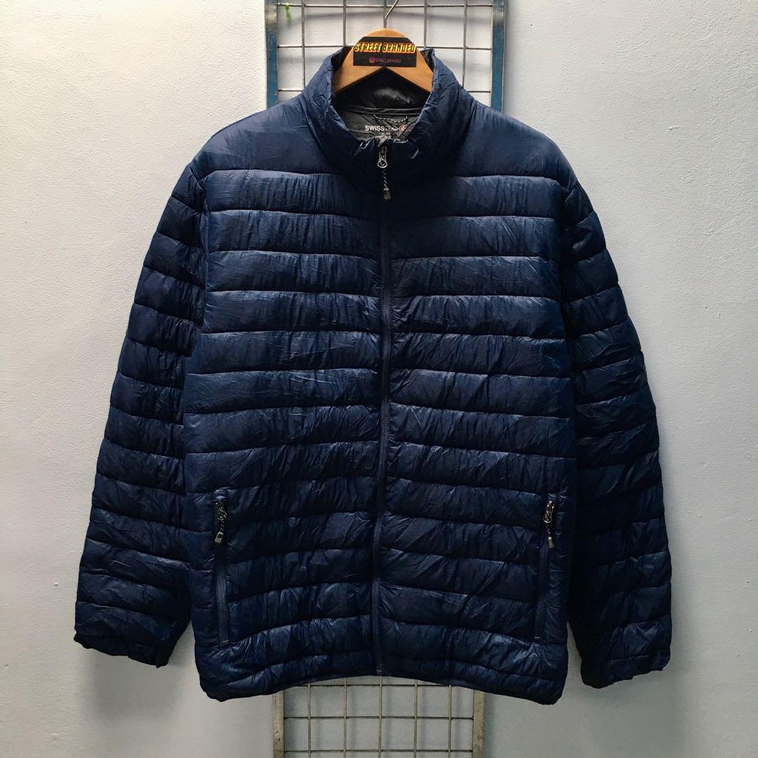 swiss tech puffer jacket
