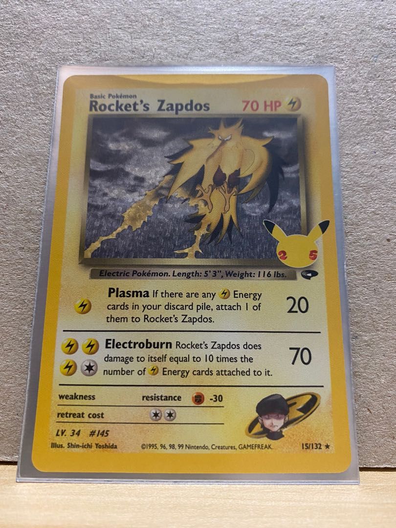 Team Rocket's Zapdos, Hobbies & Toys, Toys & Games on Carousell