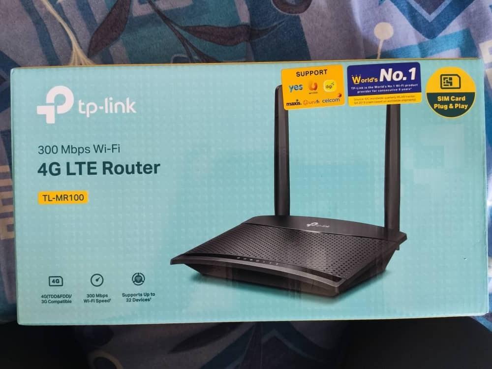 Tp Link 4g Lte Router Tl Mr100 Electronics Others On Carousell