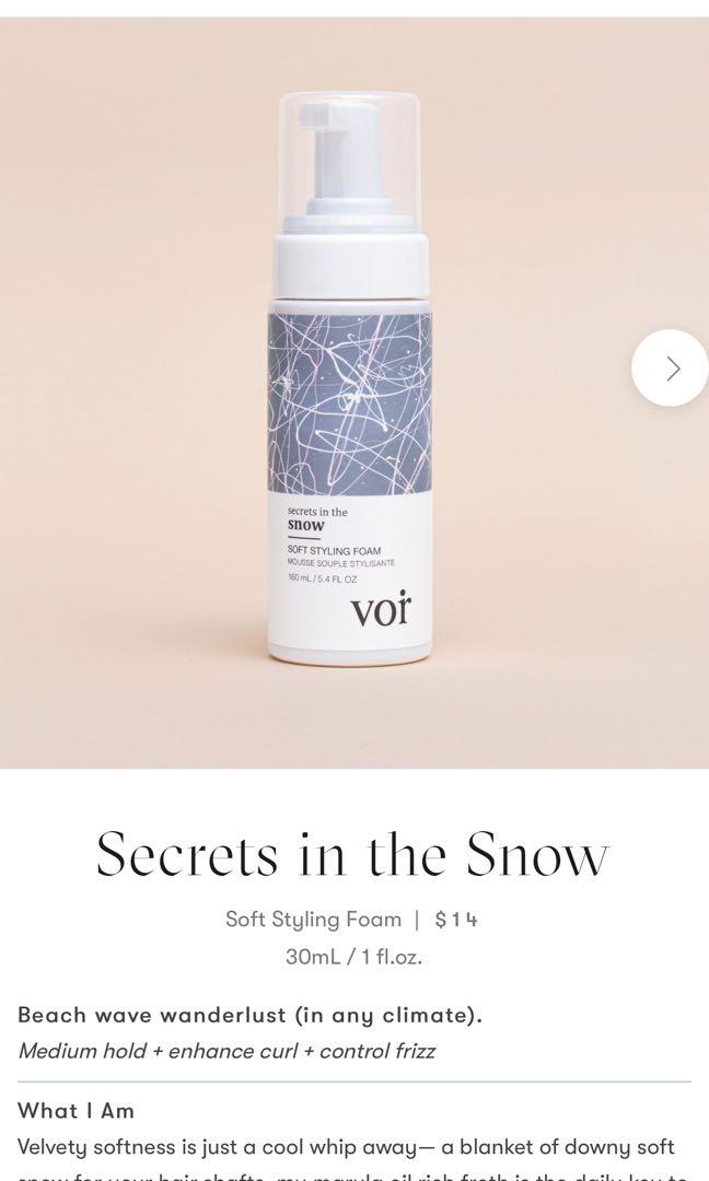 Secrets in the Snow: Soft Styling Foam