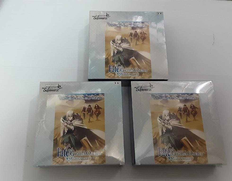 Weiss Schwarz Booster Pack Fate/Grand Order - Divine Realm of the Round  Table: Camelot (Trading Cards), Hobbies & Toys, Toys & Games on Carousell