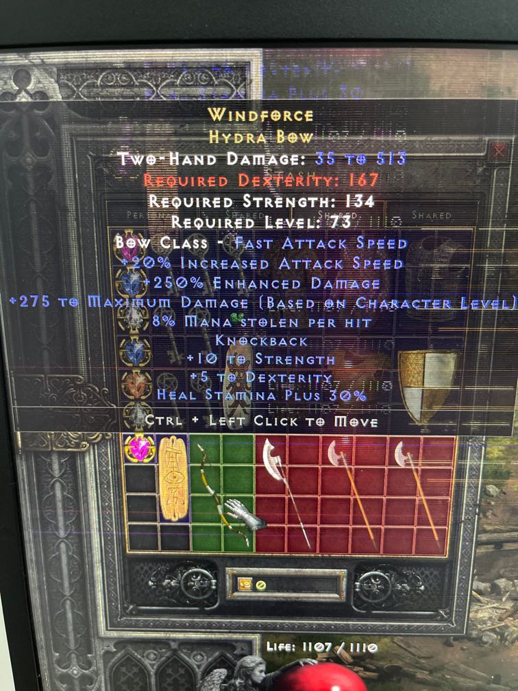 Wind force Hydra Bow Diablo 2 Resurrected, Video Gaming, Gaming