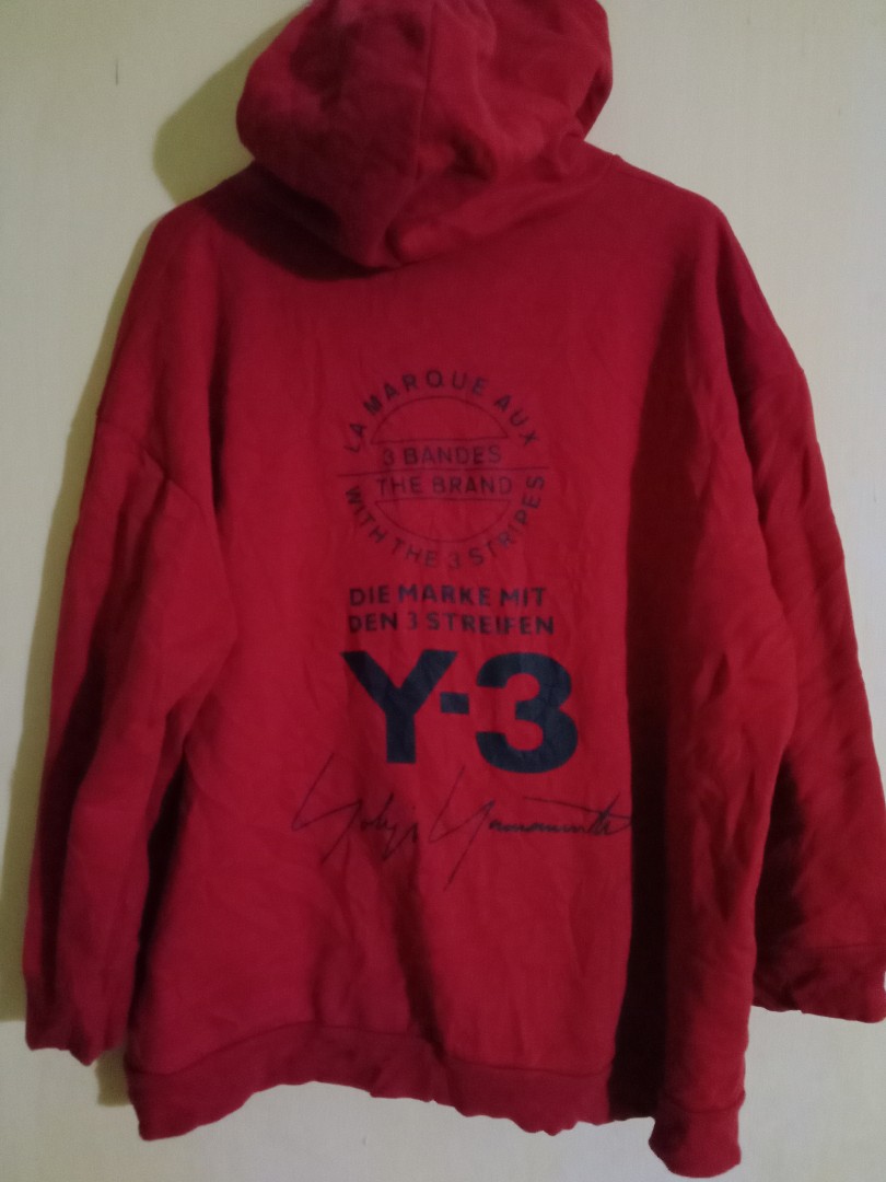 Y3 red cheap hoodie