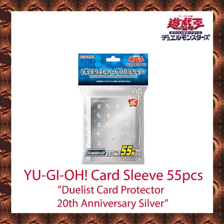Duelist Card Protector 20TH ANNIVERSARY SILVER Sleeves 55pcs Yugioh Japanese 