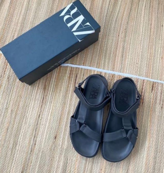 ZARA FLAT STRAPPY SANDALS NEW SALE 