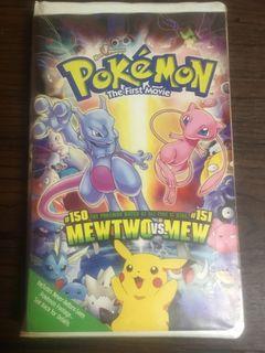 1998 pokemon the first movie mewtwo vs. mew VHS