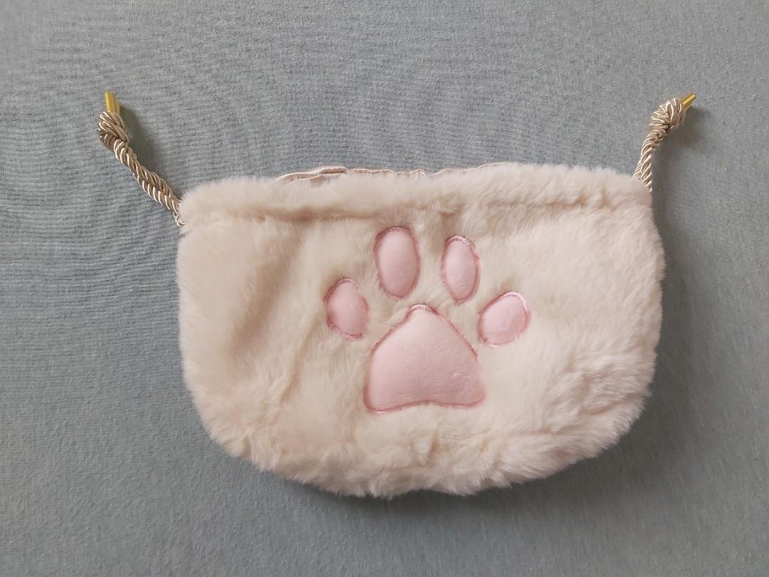 全新可愛貓爪收納袋, 女裝, 手袋及銀包, 手拿包- Carousell