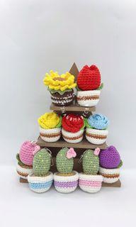 ❤️ Crochet Mini Potted Plants