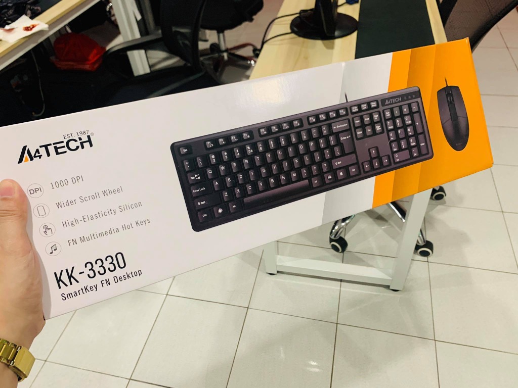 A4Tech KK3330 Keyboard and Mouse Combo Black USB, Computers & Tech