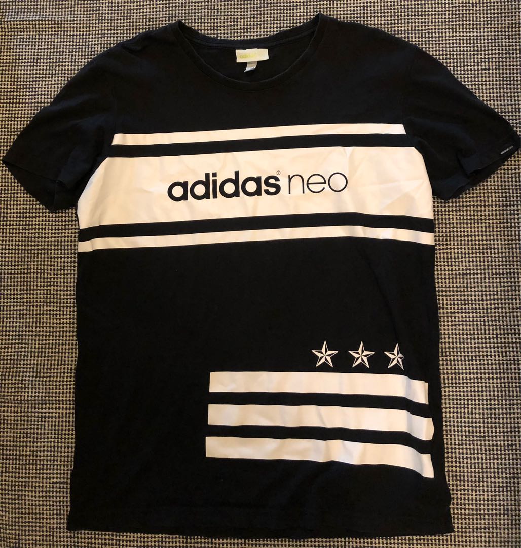 actrice Spit Inspireren Adidas Neo black shirt, Men's Fashion, Tops & Sets, Tshirts & Polo Shirts  on Carousell