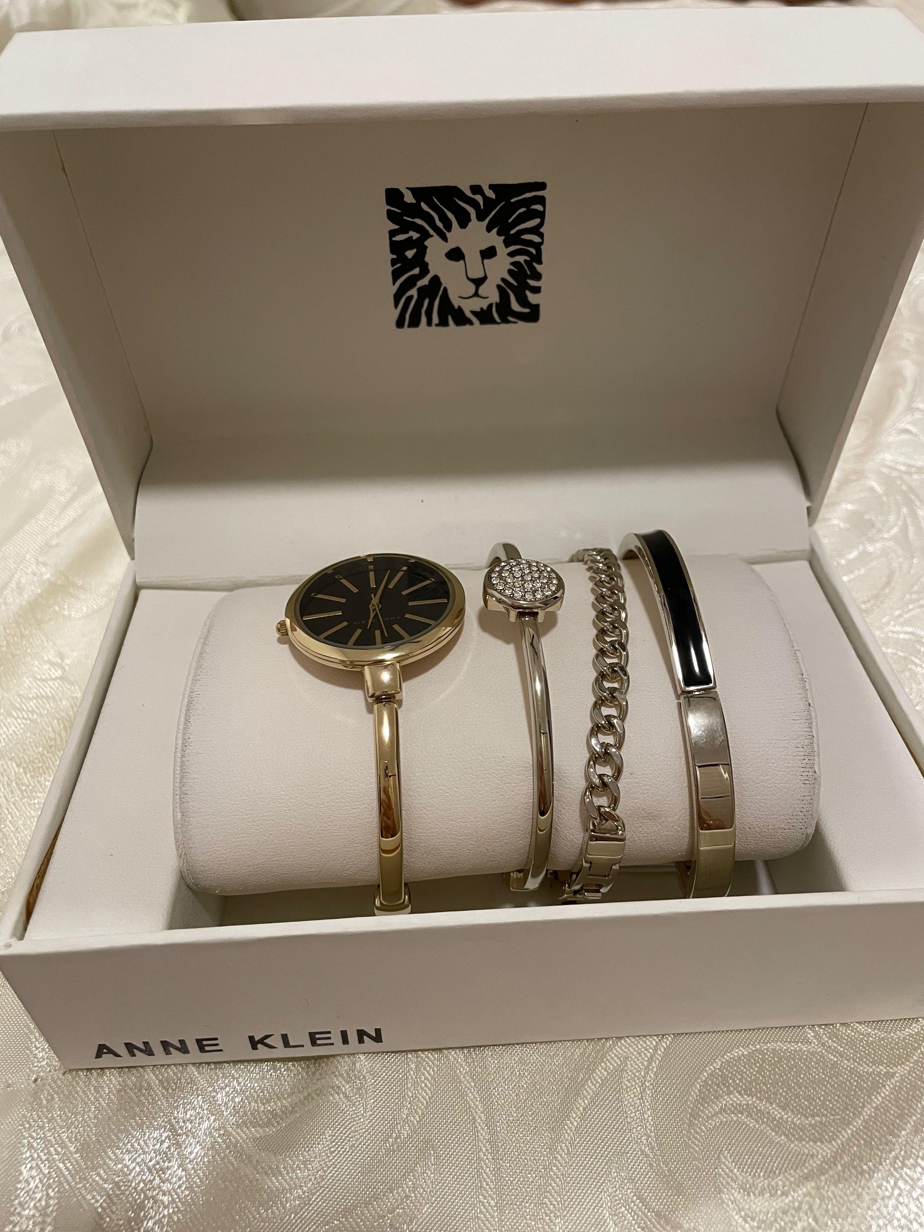 Anne klein box hot sale set watch