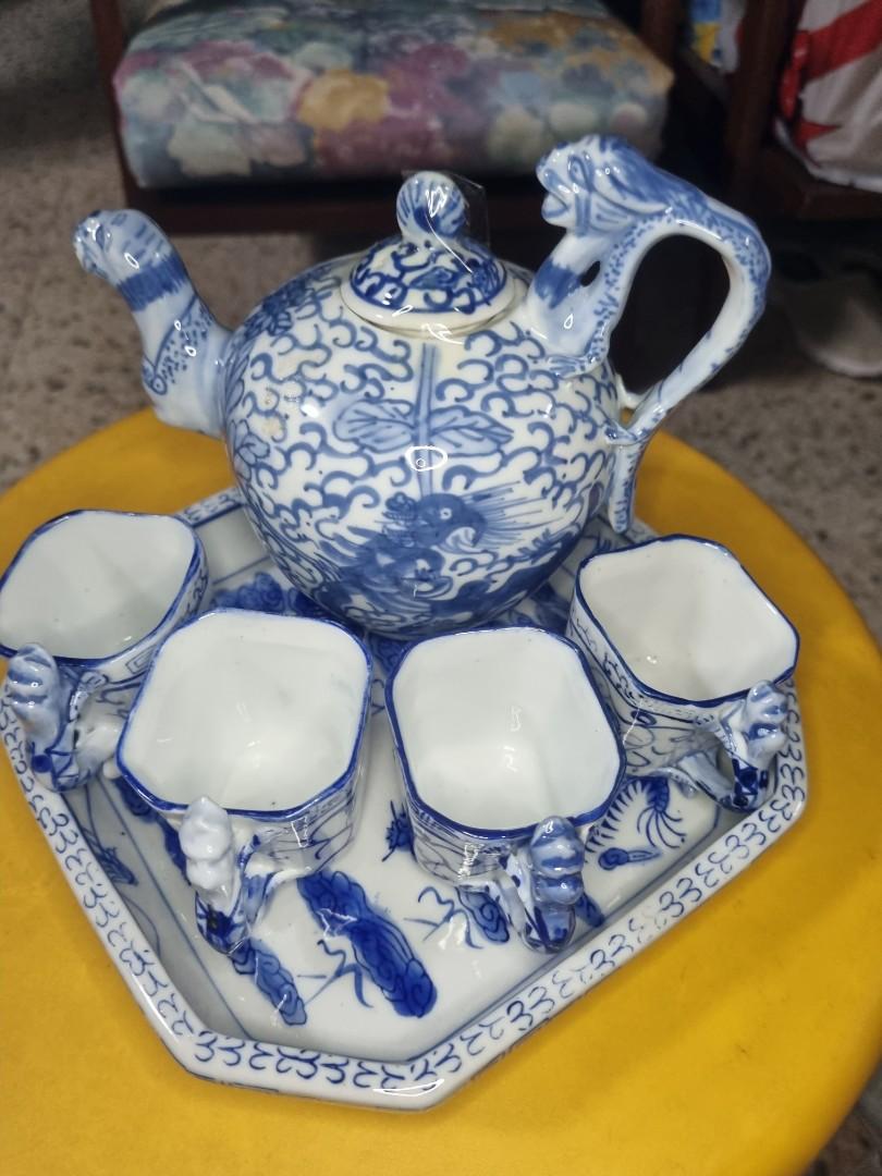 Antique Chinese Porcelain Tea Set, Furniture & Home Living, Kitchenware