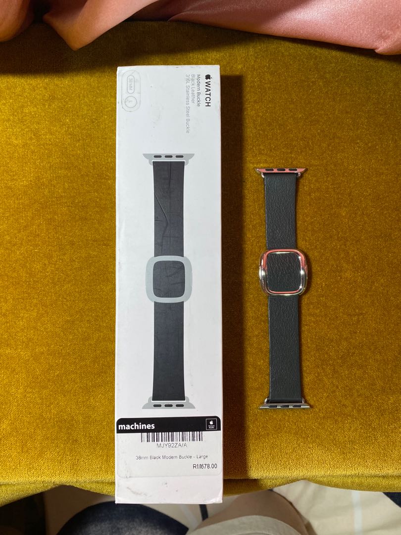 Black modern buckle best sale apple watch band