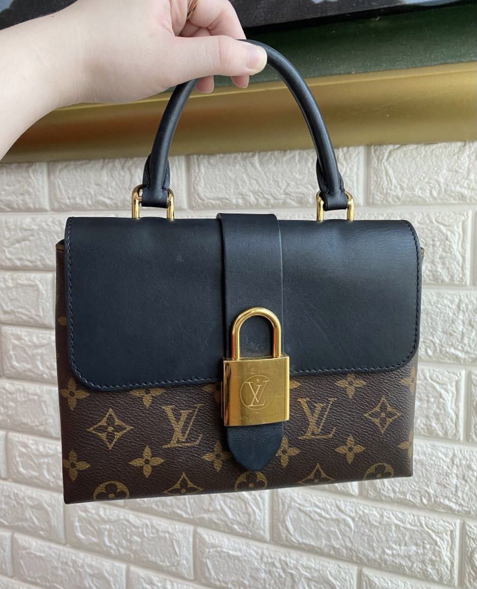 Authenticated Used LOUIS VUITTON Louis Vuitton Rocky BB monogram noir  handbag shoulder bag M44141 black brown