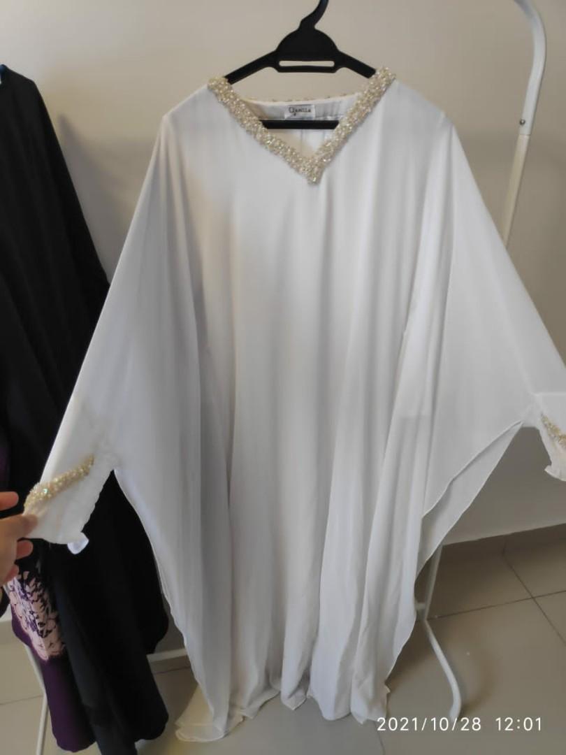 Baju Nikah - Pure Putih, Women's Fashion, Muslimah Fashion, Dresses on