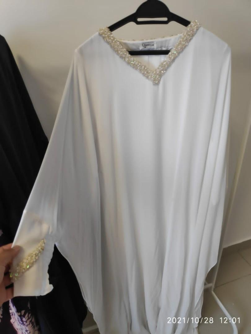 Baju Nikah - Pure Putih, Women's Fashion, Muslimah Fashion, Dresses on