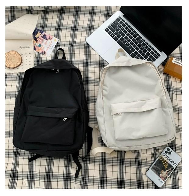 plain black bookbag