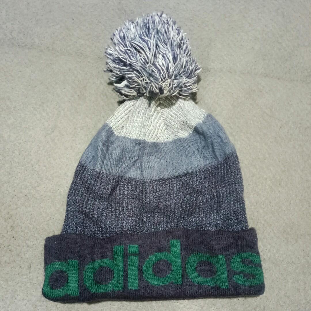 Beanie Hat Adidas Neo, Fesyen Pria 