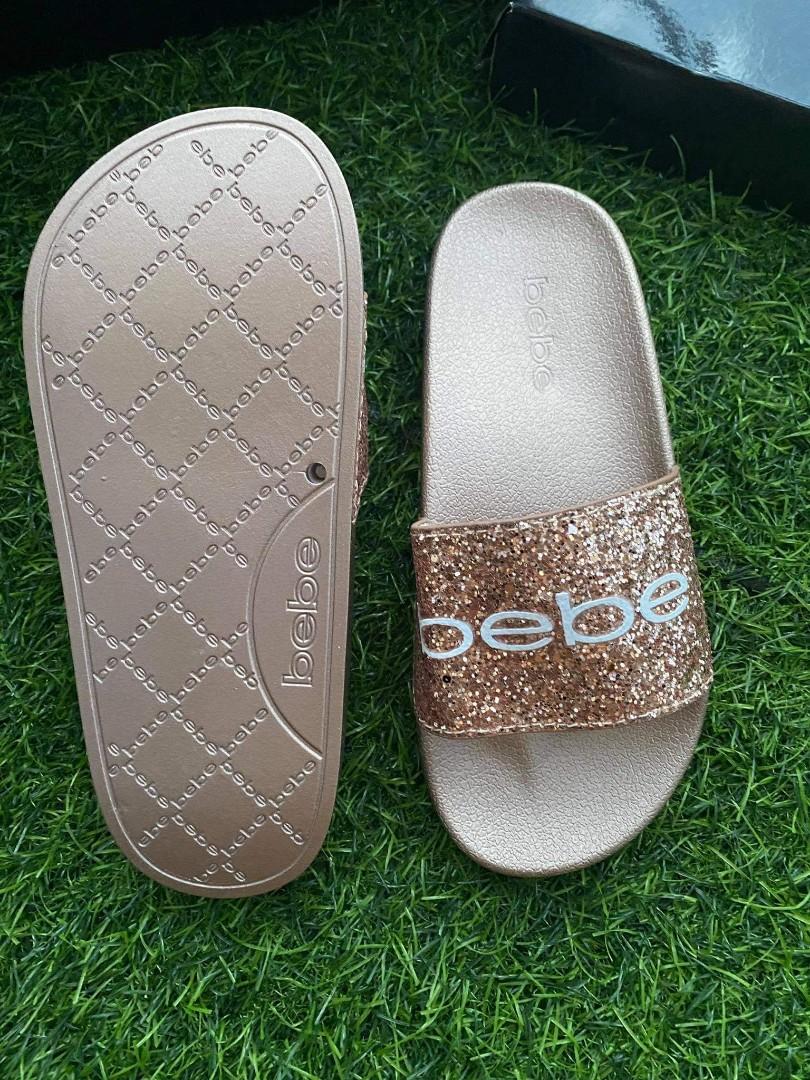 Bebe Women Slides Size 6 And 7 U S Only Women S Fashion Footwear Slippers And Slides On Carousell