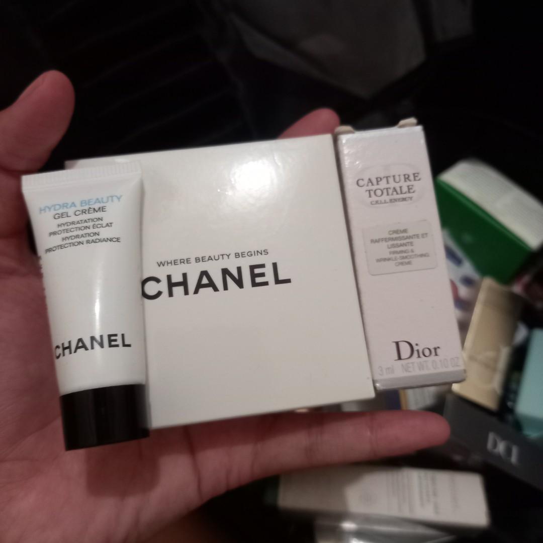 Chanel & Dior sample moisturizer, Kesehatan & Kecantikan, Kulit, Sabun