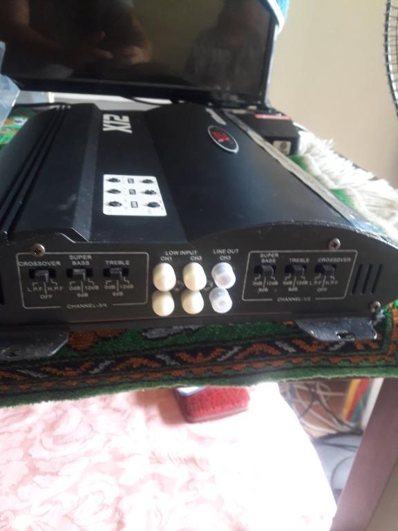 Channel Power Amplifier (Category: Soundbars, Speakers & Amplifiers) located in Manila. Submitted by rionava (Listing ID 1122295290, Image 1). Description: For sale X12 MRV F805 4/3/2 channel power amplifier x12 model 400 watts MTV F805 max power. as is for pick up only..
