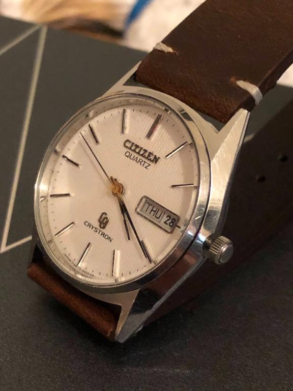 Citizen Crystron Quartz Vintage watch, Antiques, Vintage Watches
